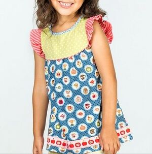 MJ The Adventure Begins Cameo Girls Flutter Tunic Top